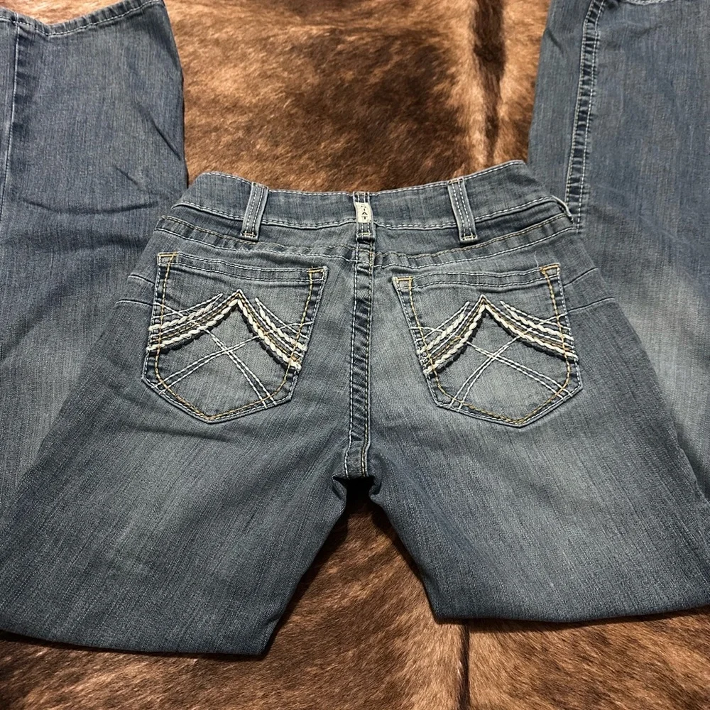 Ariat Women's Blue Boot Cut Jeans - Picture 2 of 6